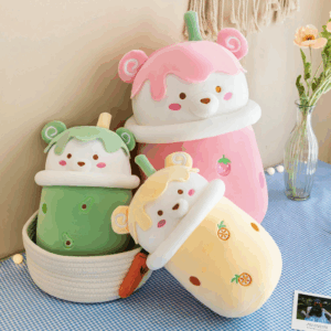 Bear Boba Bubble Tea Plushies