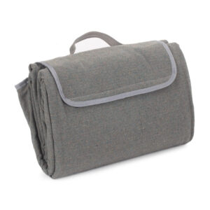 Grey Tweed Picnic Blanket