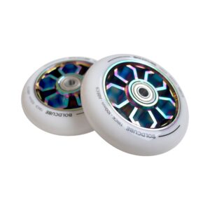 White Chrome Spider - Pro Stunt Wheels