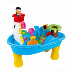 NNEDSZ Children's Pirate Theme Ship Sand & Water Table for Creative Play
