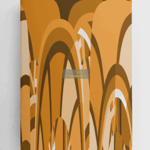 Orange Favour Notebook, Orange Abstract Print Notebook | by Victory In Wellness